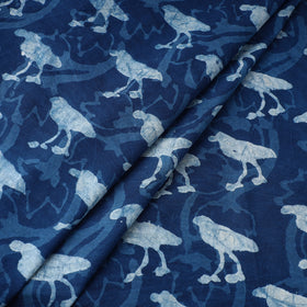  Blue Natural Dyed Cotton Bindaas Block Print Fabric