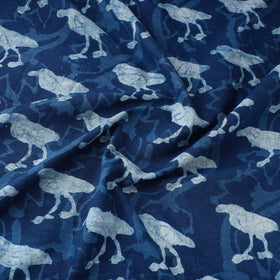  Blue Natural Dyed Cotton Bindaas Block Print Fabric