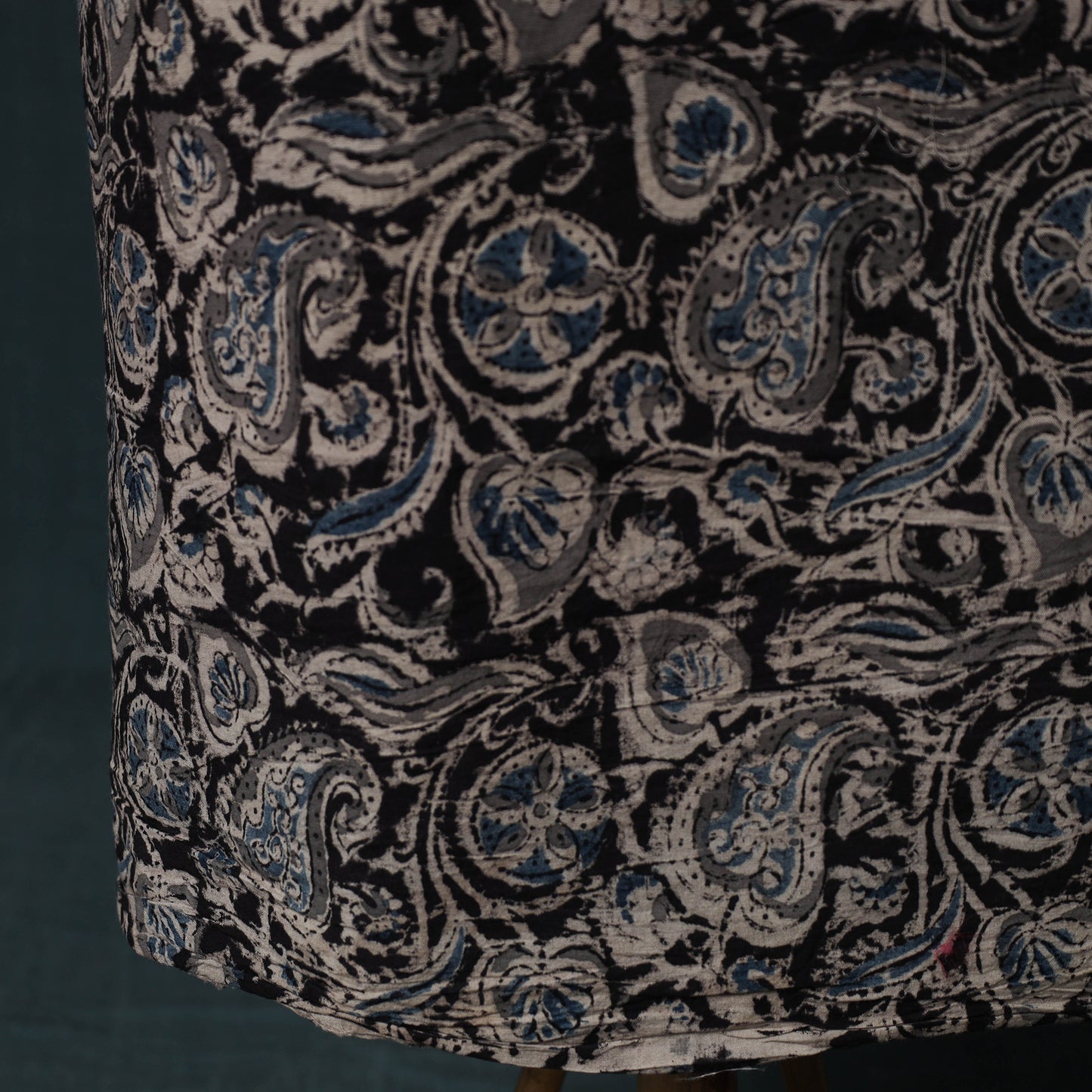 Pedana Hand Block Print Natural Dyed Cotton Kalamkari 2pc Unstitched Dress Material Kurta Set 06