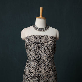 Pedana Hand Block Print Natural Dyed Cotton Kalamkari 2pc Unstitched Dress Material Kurta Set 07