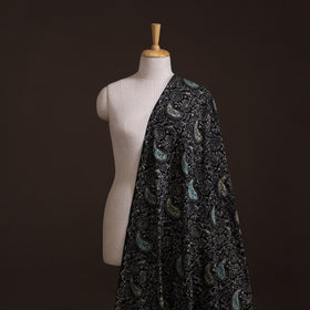 Black - Hand Batik Indonesian Style Print Cotton Fabric 08