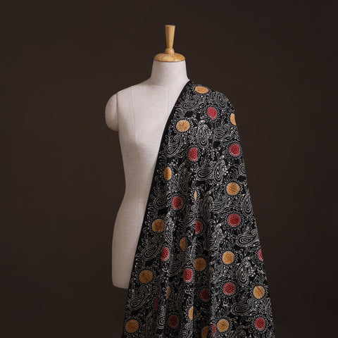 Black - Hand Batik Indonesian Style Print Cotton Fabric 09