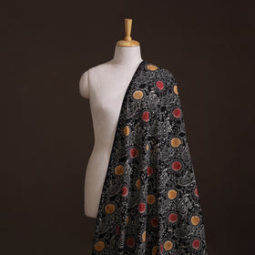 Black - Hand Batik Indonesian Style Print Cotton Fabric 09