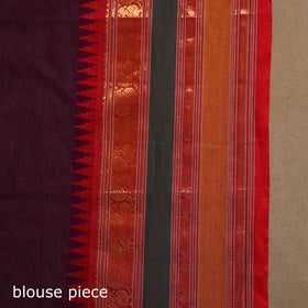 Purple Kandangi Chettinad Cotton Saree with Border