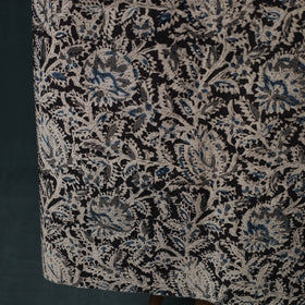 Pedana Hand Block Print Natural Dyed Cotton Kalamkari 2pc Unstitched Dress Material Kurta Set 08