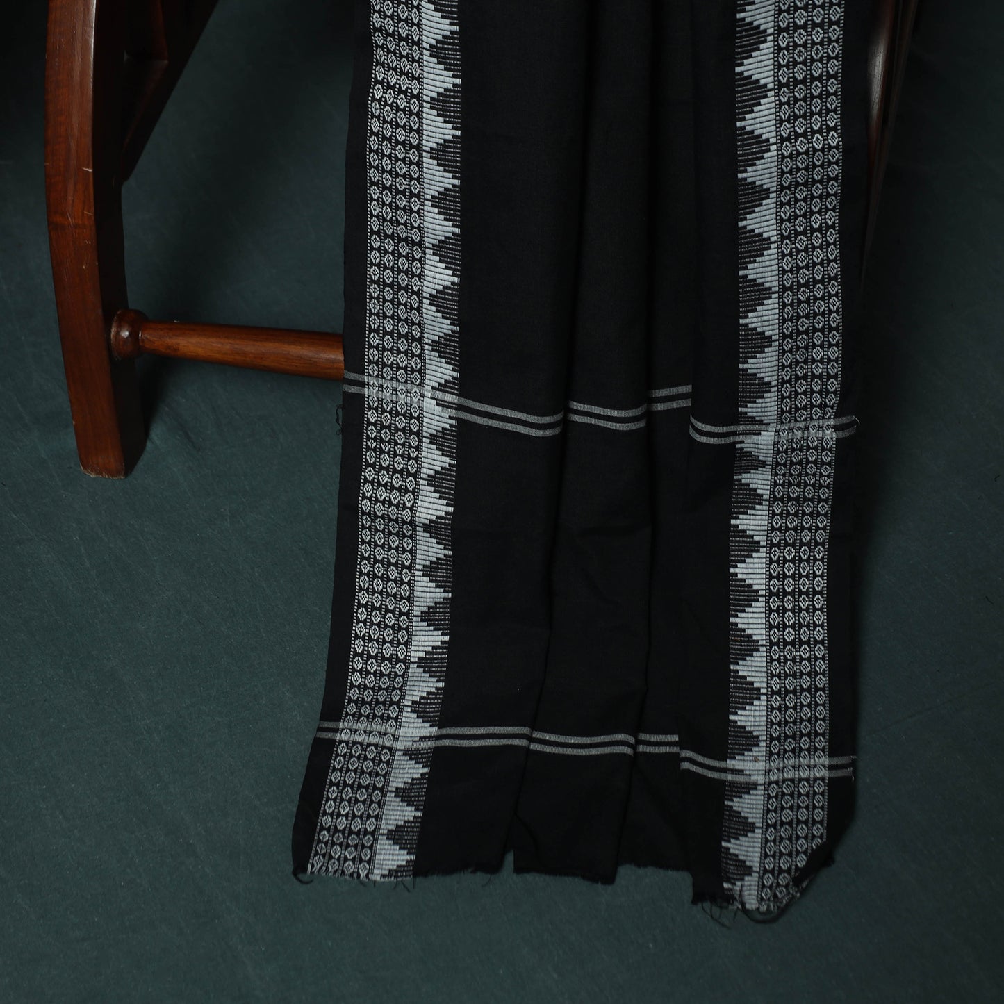 Yellow - Sambalpuri Ikat Cotton 3pc Unstitched Dress Material Suit Set 33