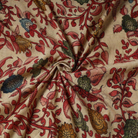 Silk Handpainted Srikalahasti Pen Kalamkari Fabric 04