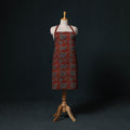 Red - Ajrakh Hand Block Print Cotton Apron with Pocket 03