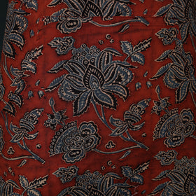 Red - Ajrakh Hand Block Print Cotton Apron with Pocket 03