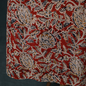 Pedana Hand Block Print Natural Dyed Cotton Kalamkari 2pc Unstitched Dress Material Kurta Set 10