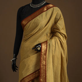 Yellow - kandangi chettinad cotton saree with border 19