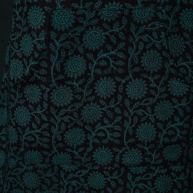 Green - Bagh Hand Block Print Cotton Apron with Pocket 05