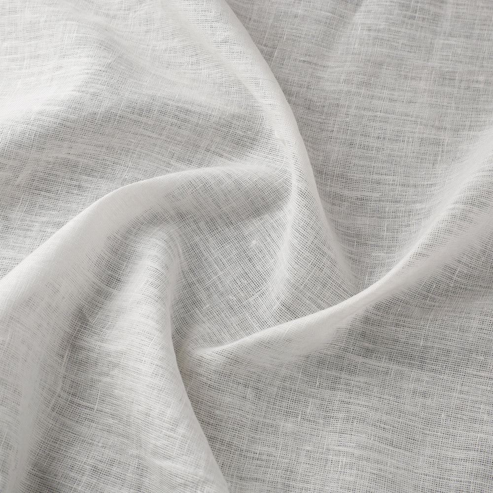 White - Handloom Pure Linen Bhagalpuri Fabric 13