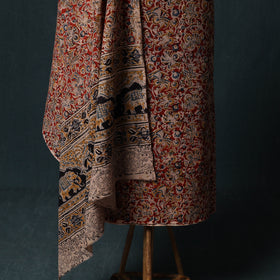 Pedana Hand Block Print Natural Dyed Cotton Kalamkari 2pc Unstitched Dress Material Kurta Set 13