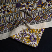 Multicolor - 2pc Cotton Kalamkari Print Dress Material Set 02