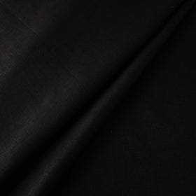  Black Handloom Pure Linen Bhagalpuri Fabric 