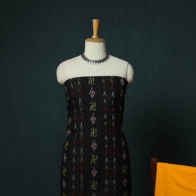 Sambalpuri Ikat Cotton 3pc Unstitched Dress Material Suit Set 38