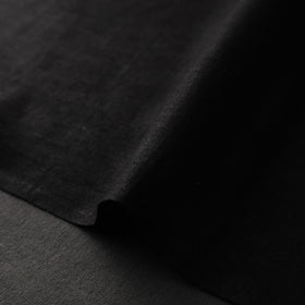  Black Handloom Pure Linen Bhagalpuri Fabric 