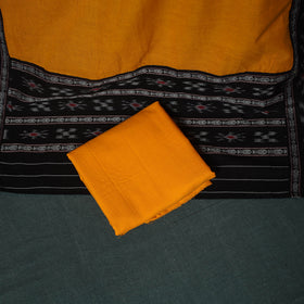 Sambalpuri Ikat Cotton 3pc Unstitched Dress Material Suit Set 38