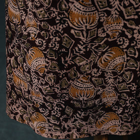 Pedana Hand Block Print Natural Dyed Cotton Kalamkari 2pc Unstitched Dress Material Kurta Set 15
