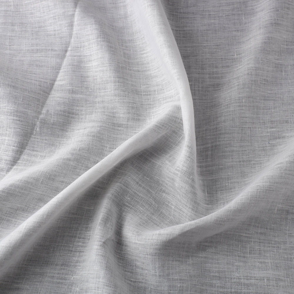 White - Handloom Pure Linen Bhagalpuri Fabric 02