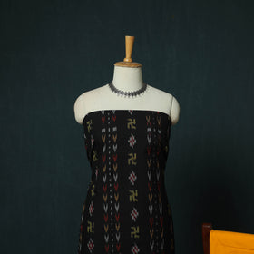 Sambalpuri Ikat Cotton 3pc Unstitched Dress Material Suit Set 39