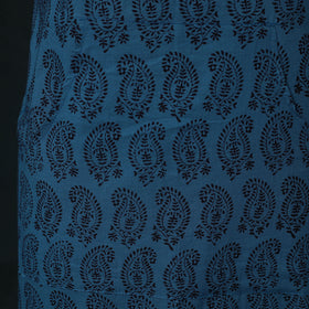 Blue - Bagh Hand Block Print Cotton Apron with Pocket 10