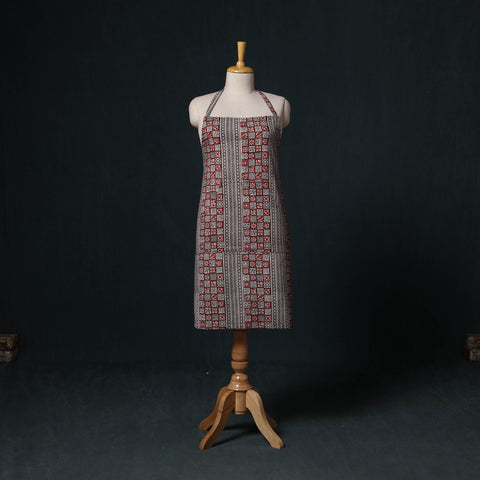 Multicolor - Bagh Hand Block Print Cotton Apron with Pocket 13
