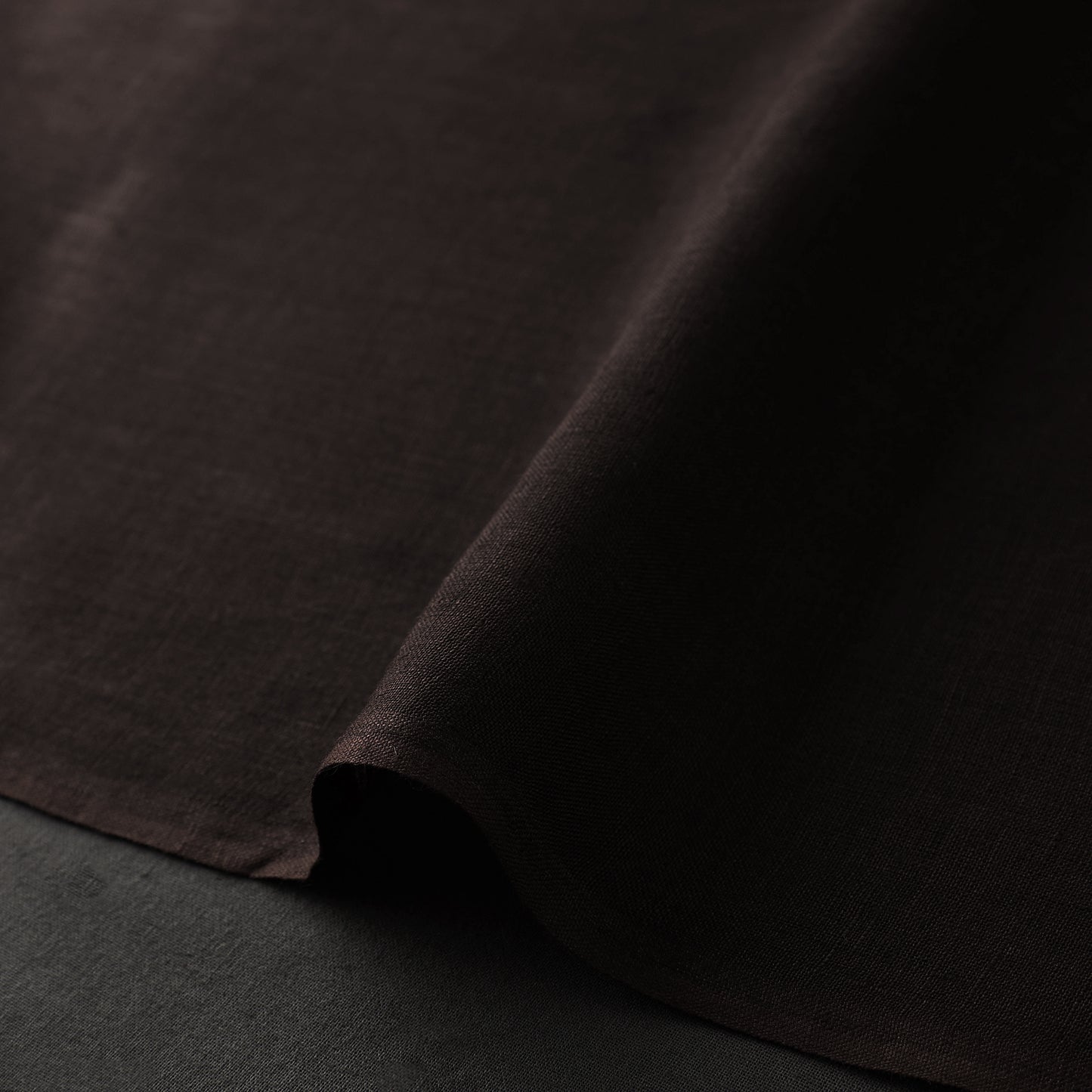 Brown - Handloom Pure Linen Bhagalpuri Fabric 05