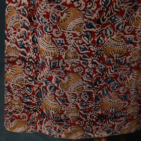 Pedana Hand Block Print Natural Dyed Cotton Kalamkari 2pc Unstitched Dress Material Kurta Set 18