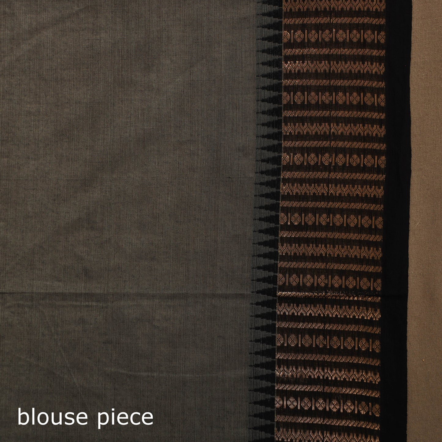 Grey Kandangi Chettinad Cotton Saree with Border