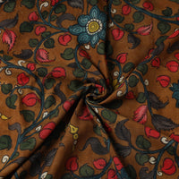 Silk Handpainted Srikalahasti Pen Kalamkari Fabric 03