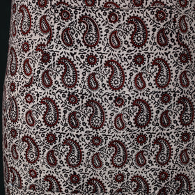 White - Bagh Hand Block Print Cotton Apron with Pocket 20