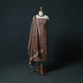 Pedana Hand Block Print Natural Dyed Cotton Kalamkari 2pc Unstitched Dress Material Kurta Set 03