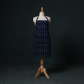 Black - Bagh Hand Block Print Cotton Apron with Pocket 23