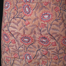 Peach - Sanganeri Hand Block Print Cotton Apron with Pocket 24