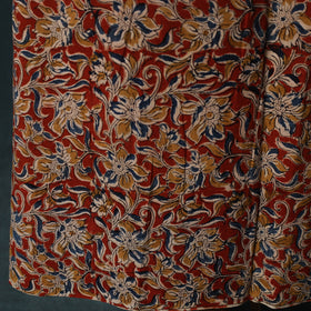Pedana Hand Block Print Natural Dyed Cotton Kalamkari 2pc Unstitched Dress Material Kurta Set 07