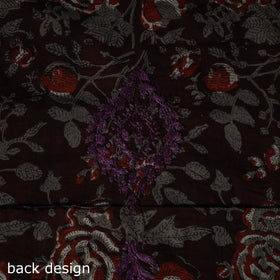 Lucknowi Chikankari Hand Embroidered Bagru Cotton Unstitched Kurta Material (2.5M) 08