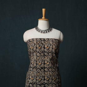 Pedana Hand Block Print Natural Dyed Cotton Kalamkari 2pc Unstitched Dress Material Kurta Set 08