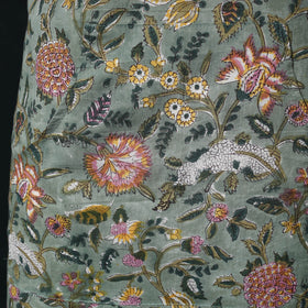Green - Sanganeri Hand Block Print Cotton Apron with Pocket 30
