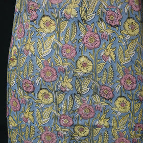 Blue - Sanganeri Hand Block Print Cotton Apron with Pocket 31