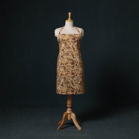 Brown - Sanganeri Hand Block Print Cotton Apron with Pocket 33