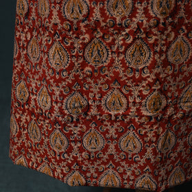 Pedana Hand Block Print Natural Dyed Cotton Kalamkari 2pc Unstitched Dress Material Kurta Set 10