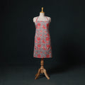 Peach - Sanganeri Hand Block Print Cotton Apron with Pocket 35