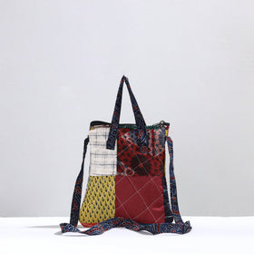 Multicolor Handmade Quilted Cotton Patchwork Sling Bag 24