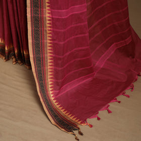 Pink - kandangi chettinad cotton saree with border 32