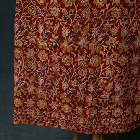 Pedana Hand Block Print Natural Dyed Cotton Kalamkari 2pc Unstitched Dress Material Kurta Set 12