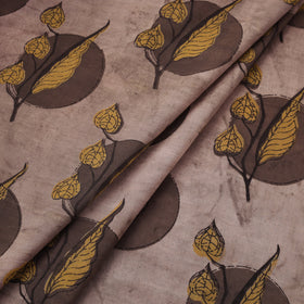 Pomegranate Peel Hand Block Print Cotton Fabric 07