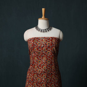Pedana Hand Block Print Natural Dyed Cotton Kalamkari 2pc Unstitched Dress Material Kurta Set 13