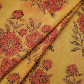 Pomegranate Peel Hand Block Print Cotton Fabric 08